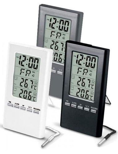 TERMOMETR ELEKTRONICZNY ZEW./WEW. Z SONDĄ NA PRZEWODZIE. WBG