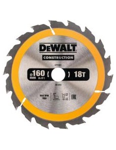 DEWALT PIŁA TARCZ.160x20mmx18z