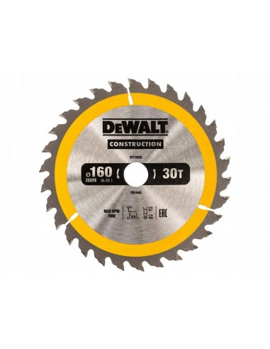 DEWALT PIŁA TARCZ.165x20mmx18z