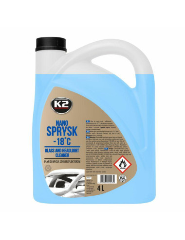 K2 PŁYN ZIMOWY DO SPRYSKIWACZY -18st NANO SPRYSK 4L