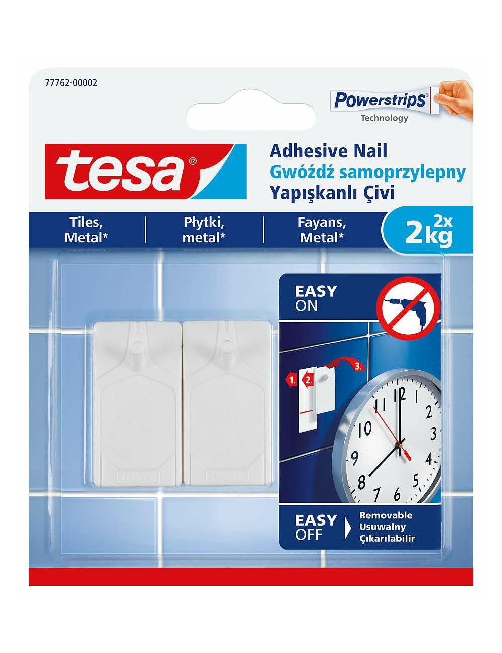 TESA GWÓŹDŹ SAMOPRZYLEPNY DO PŁYTEK 2KG