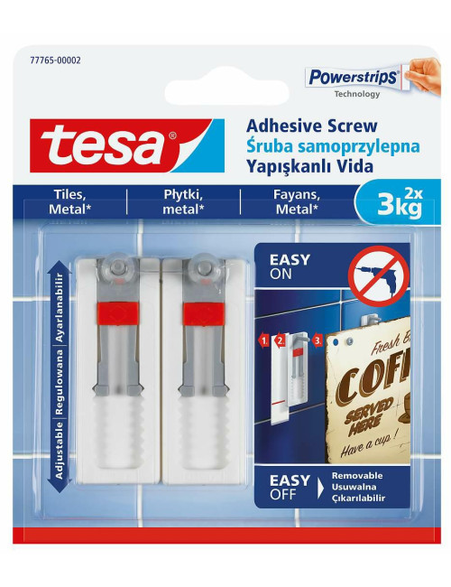 TESA ŚRUBA SAMOPRZYLEPNA DO PŁYTEK 3KG /REGULOWANA