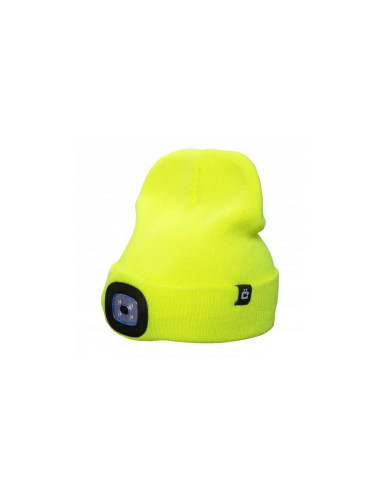 HOGERT CZAPKA ZIMOWA Z LAMPKĄ LED OTTO ŻÓŁTA UNI