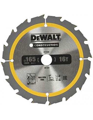 DEWALT PIŁA TARCZ.165x20mmx36z