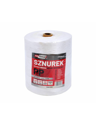 AWTOOLS SZNUREK PP DO PODWIĄZYWANIA WEŁNY 500m