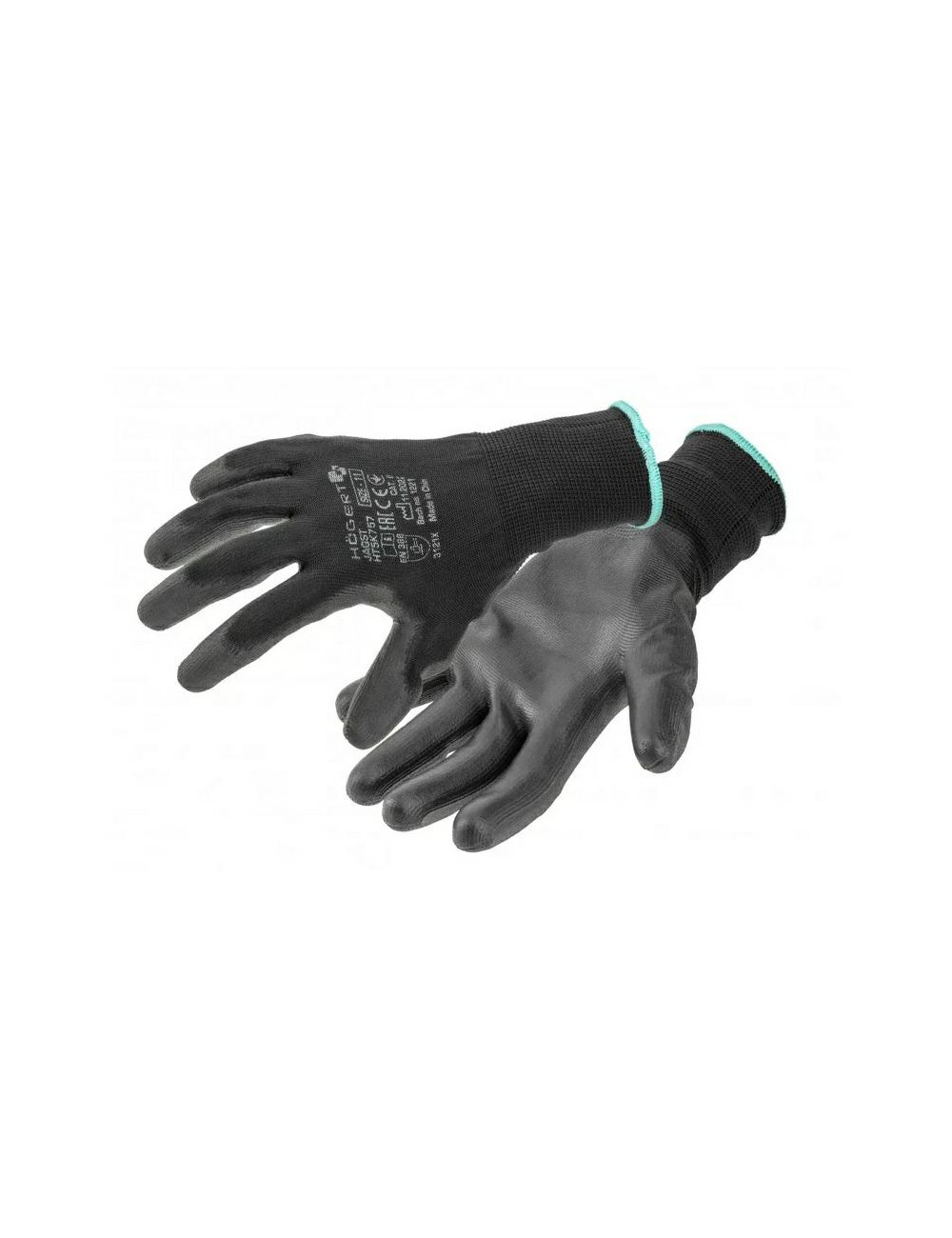 HOGERT RĘKAWICE OCHRONNE POLI.JAGST CZARNE ROZM.10 -12PAR