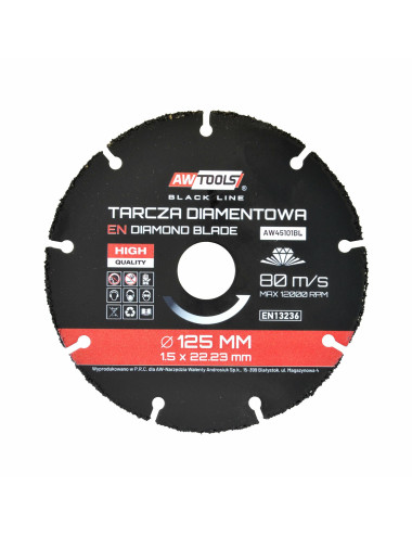 AWTOOLS TARCZA UNIWERSALNA 125mm