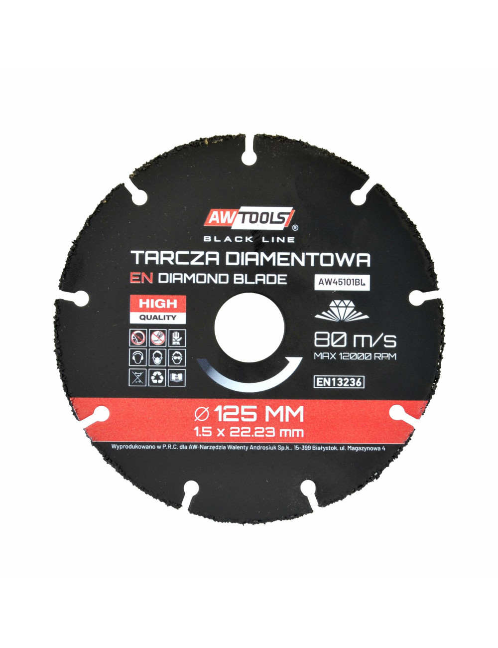 AWTOOLS TARCZA UNIWERSALNA 125mm