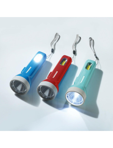 TIROSS LATARKA NA BATERIE 1W LED 70lm+COB LED 80lm