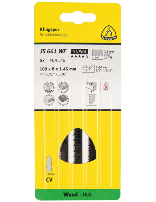 K.BRZESZCZOT DO WYRZYNARKI 100x8x1,45mm JS 661 WF 5szt