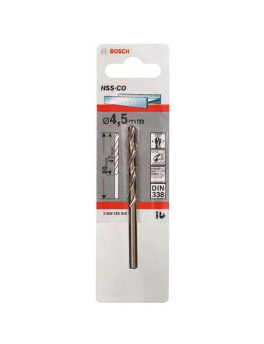 BOSCH WIERTŁO DO METALU HSS-Co 5,0/52mm /1szt.