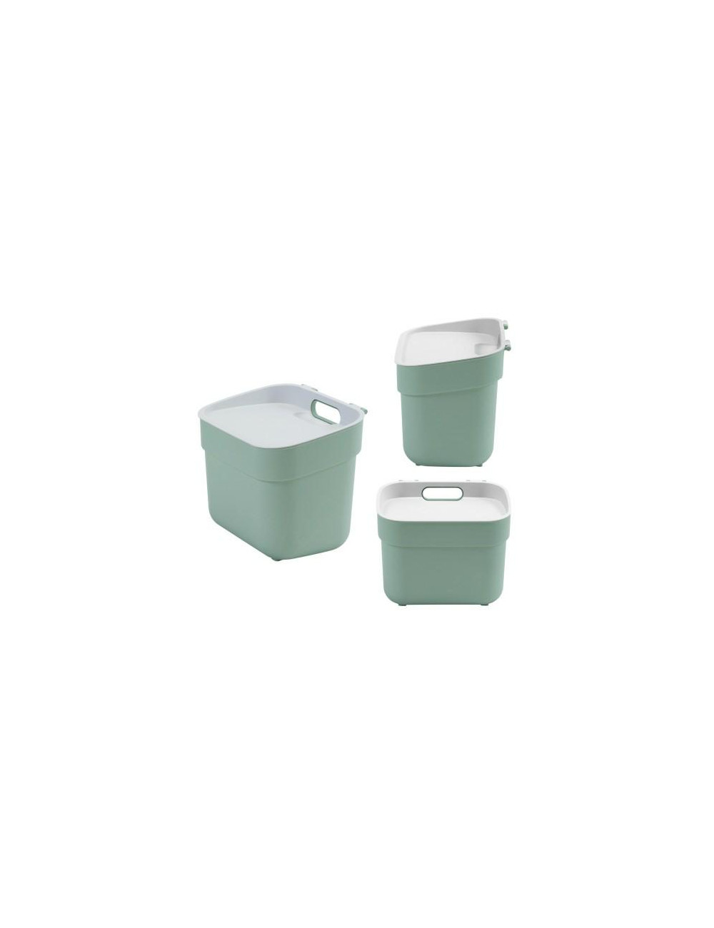CURVER KOSZ DO SEGREGACJI ŚMIECI 5L /ZIELONY/ JASNY SZARY