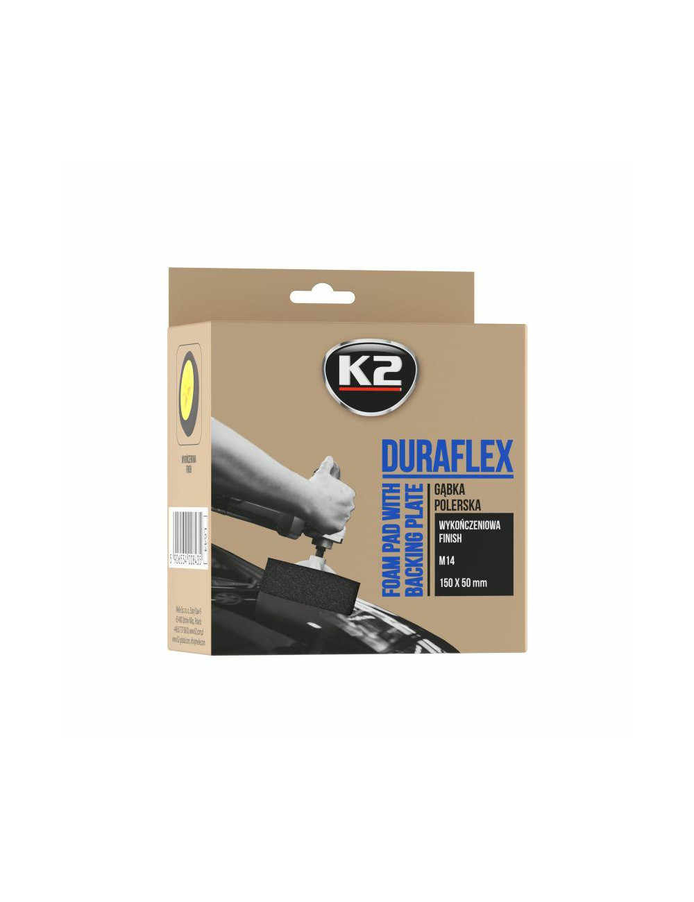 K2 GĄBKA POLERSKA M14 DURAFLEX CZARNA