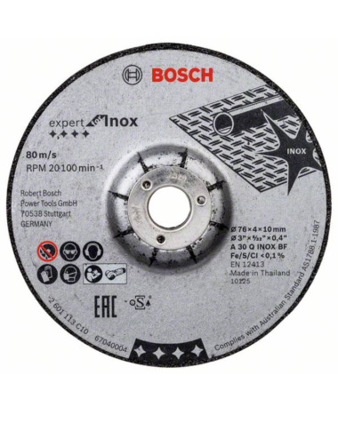 BOSCH TARCZA ŚCIERNA 76mm EXPERT FOR INOX
