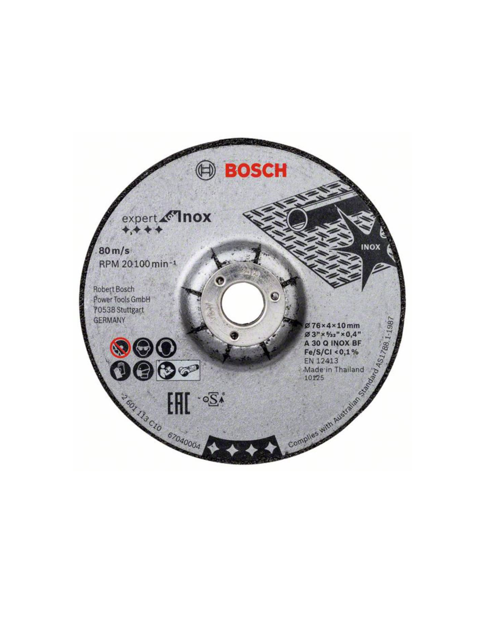 BOSCH TARCZA ŚCIERNA 76mm EXPERT FOR INOX