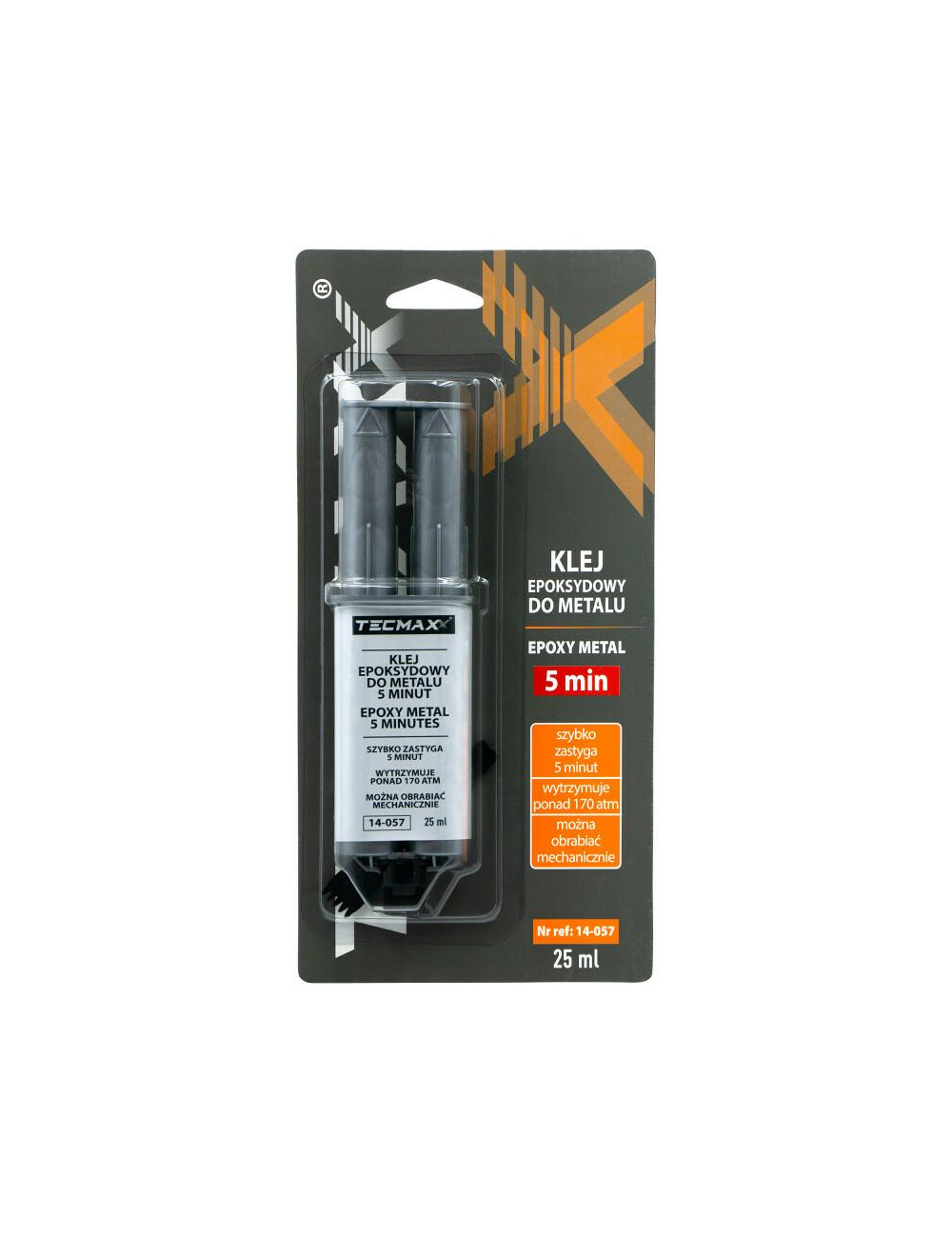 TECMAXX KLEJ EPOKSYDOWY DO METALU 5 MINUT - STRZYKAWKA 25ml