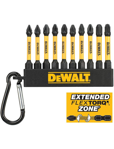 DEWALT ZESTAW KOŃCÓWEK FLEXTORQ 10cz.