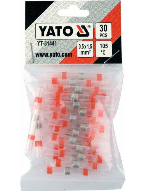 YATO KOSZULKI TERMOKURCZLIWE 0,5-1,5mm2 Z CYNĄ /30szt.