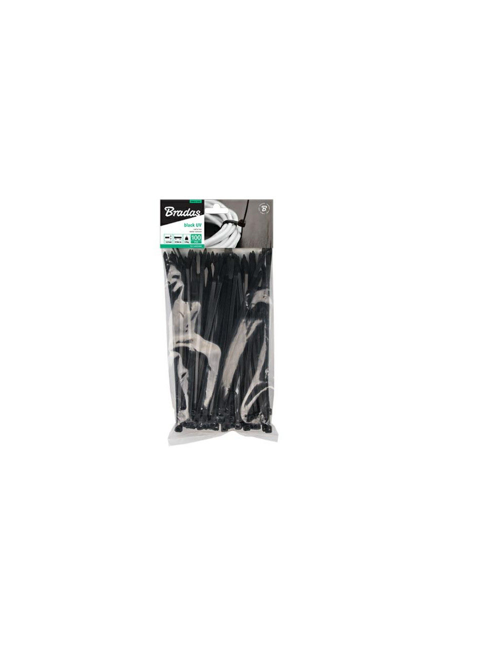 OPASKA PLASTIK CZARNA 3,6x370 100szt