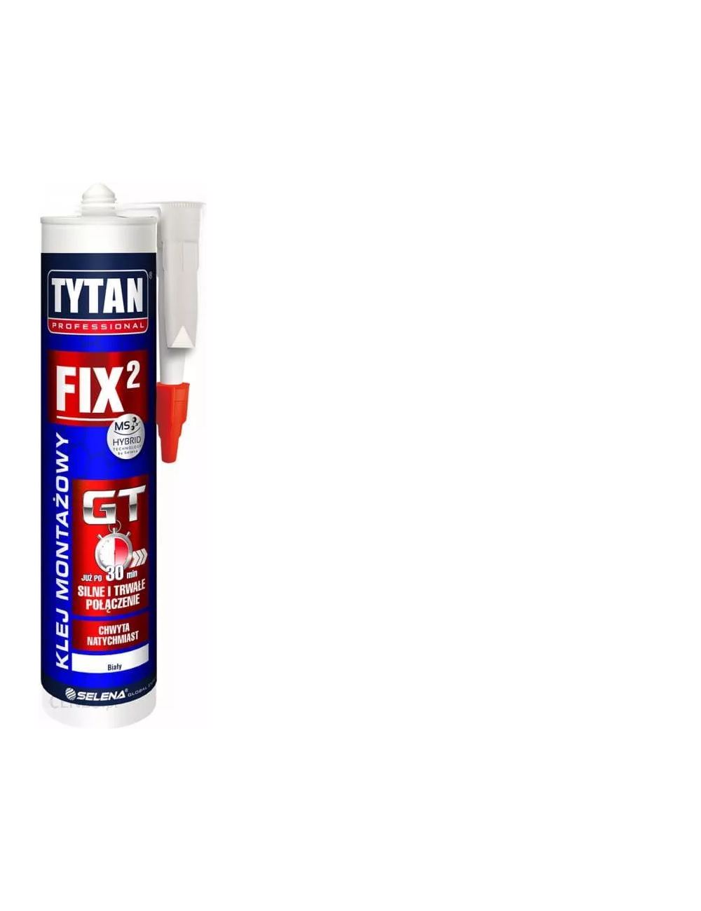 TYTAN KLEJ MONTAŻOWY BIAŁY FIX2 GT 290ml PROFESSIONAL