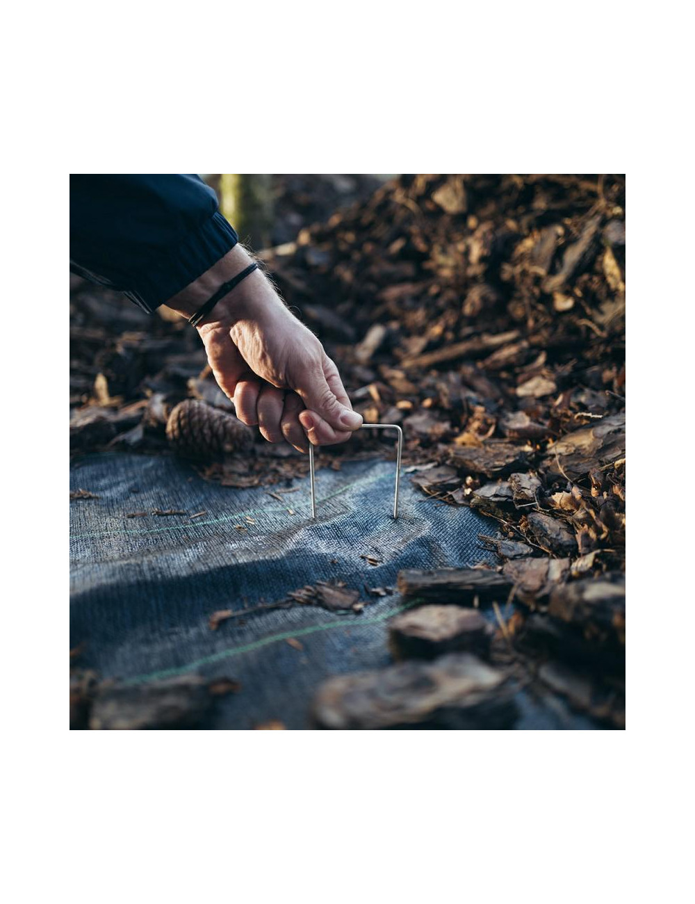 SZPILKA DO AGROTKANIN METALOWA 7cm x 15cm /50szt.