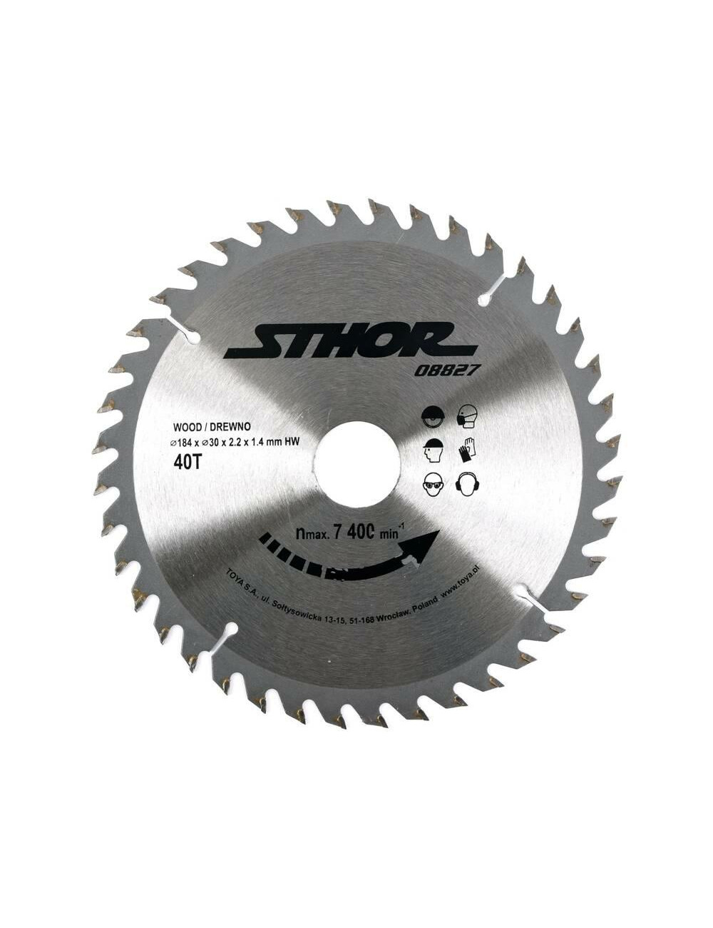 STHOR PIŁA TARCZOWA WIDIOWA 184x30x40z