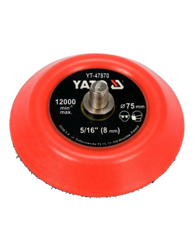 YATO DYSK / TALERZ POLERSKI Z RZEPEM 75mm 5/16"
