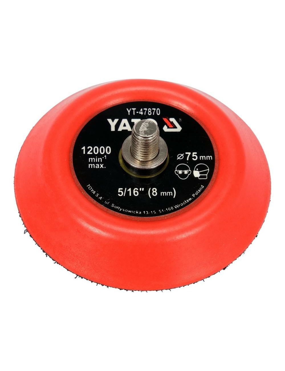 YATO DYSK / TALERZ POLERSKI Z RZEPEM 75mm 5/16"