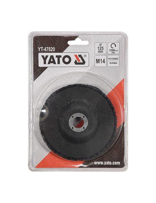 YATO ŚCIERNICA TARCZOWA 125 x 22,2 WŁÓKNINA