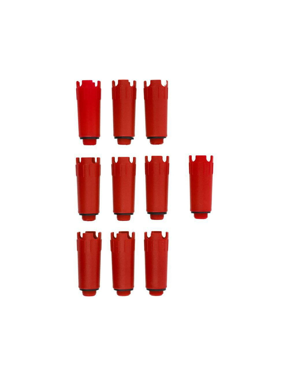 VOREL KORKI HYDRAULICZNE 1/2" CZERWONE/10szt