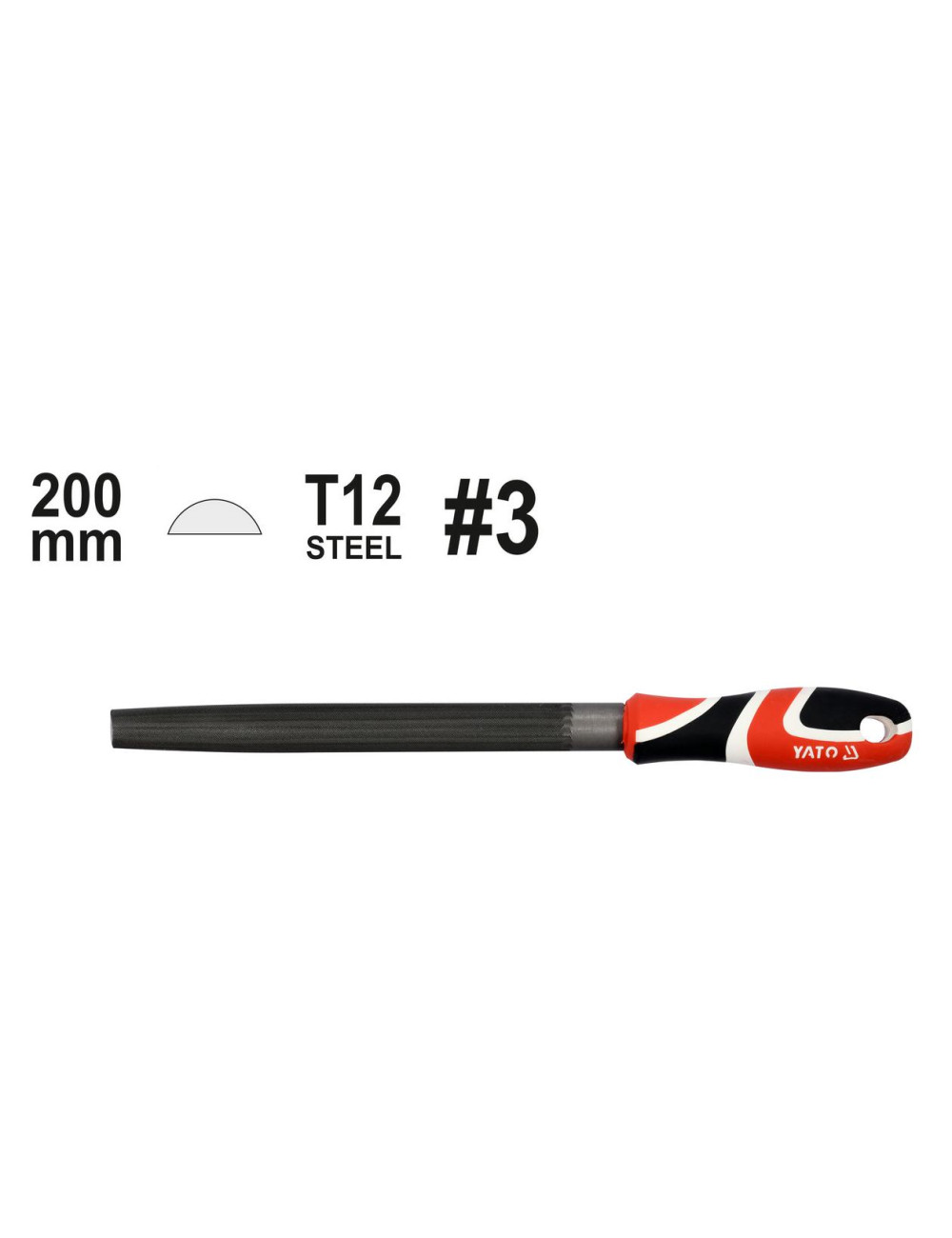 YATO PILNIK DO METALU PÓŁO.200mm #3 62349