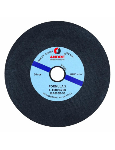 ANDRE ŚCIERNICA DO OSTRZENIA PIŁ TAŚMOWYCH 150 x 6 x 20mm 99A60SB88 - 50 FORMULA "3"
