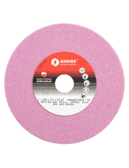ANDRE ŚCIERNICA DO OSTRZENIA ŁAŃCUCHÓW 145 x 3,2 x 22,2mm CRA60K7VE01 - 35