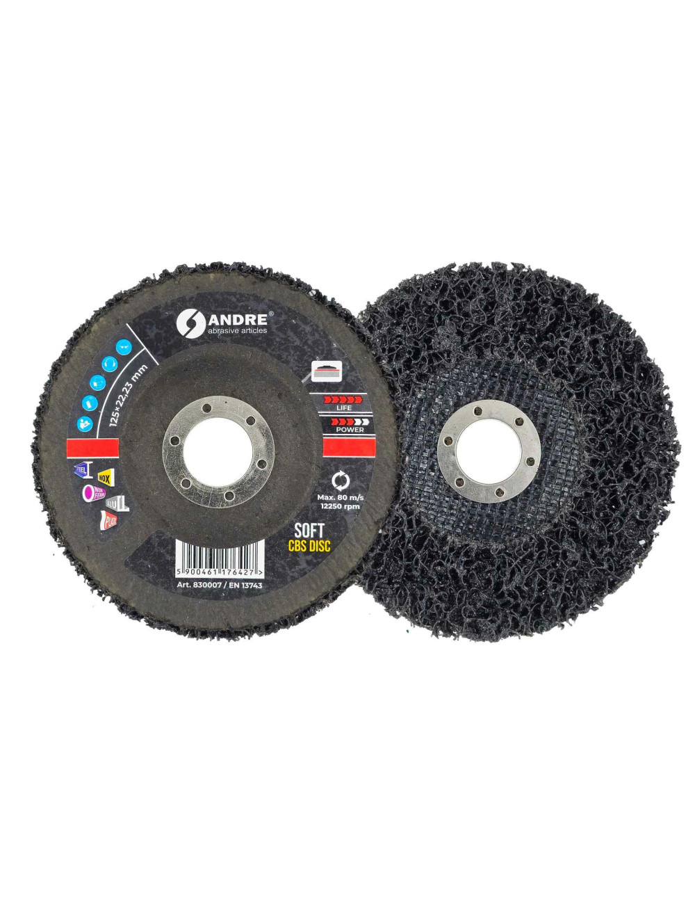 ANDRE KRĄŻEK SZLIFIERSKI CBS 125mm SOFT - BLACK