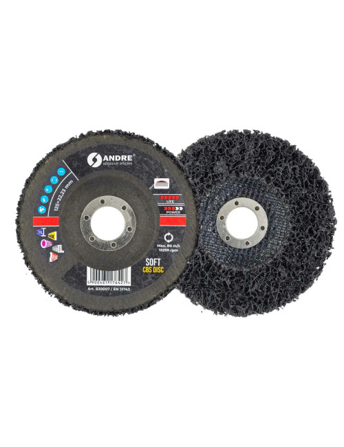 ANDRE KRĄŻEK SZLIFIERSKI CBS 125mm SOFT - BLACK