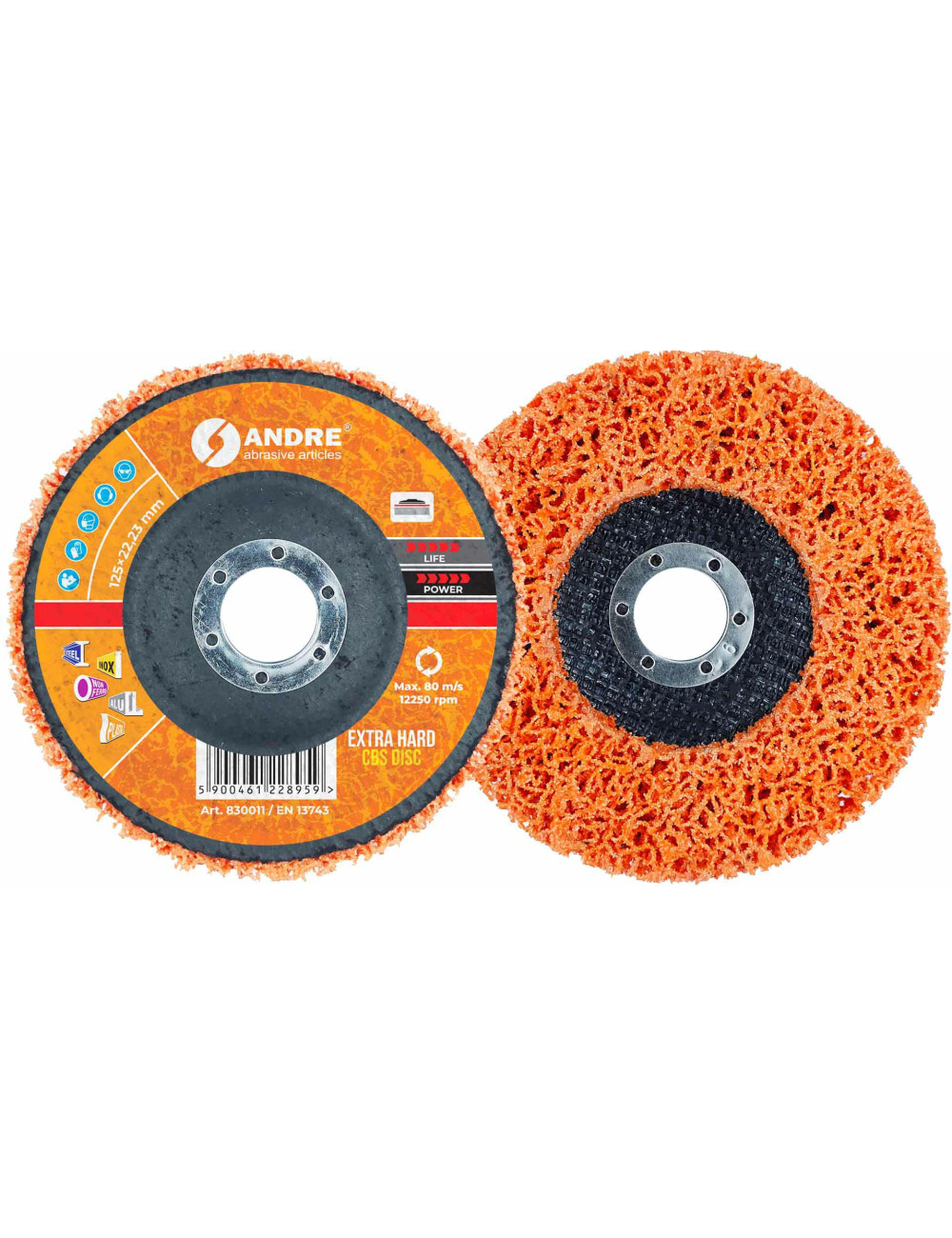 ANDRE KRĄŻEK SZLIFIERSKI CBS 125mm EXTRA HARD - ORANGE