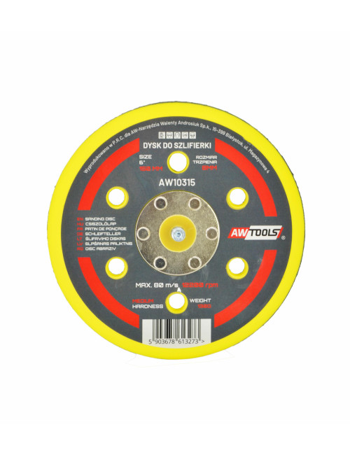 AWTOOLS DYSK 125mm DO SZLIFIERKI MIMOŚR.PNE.