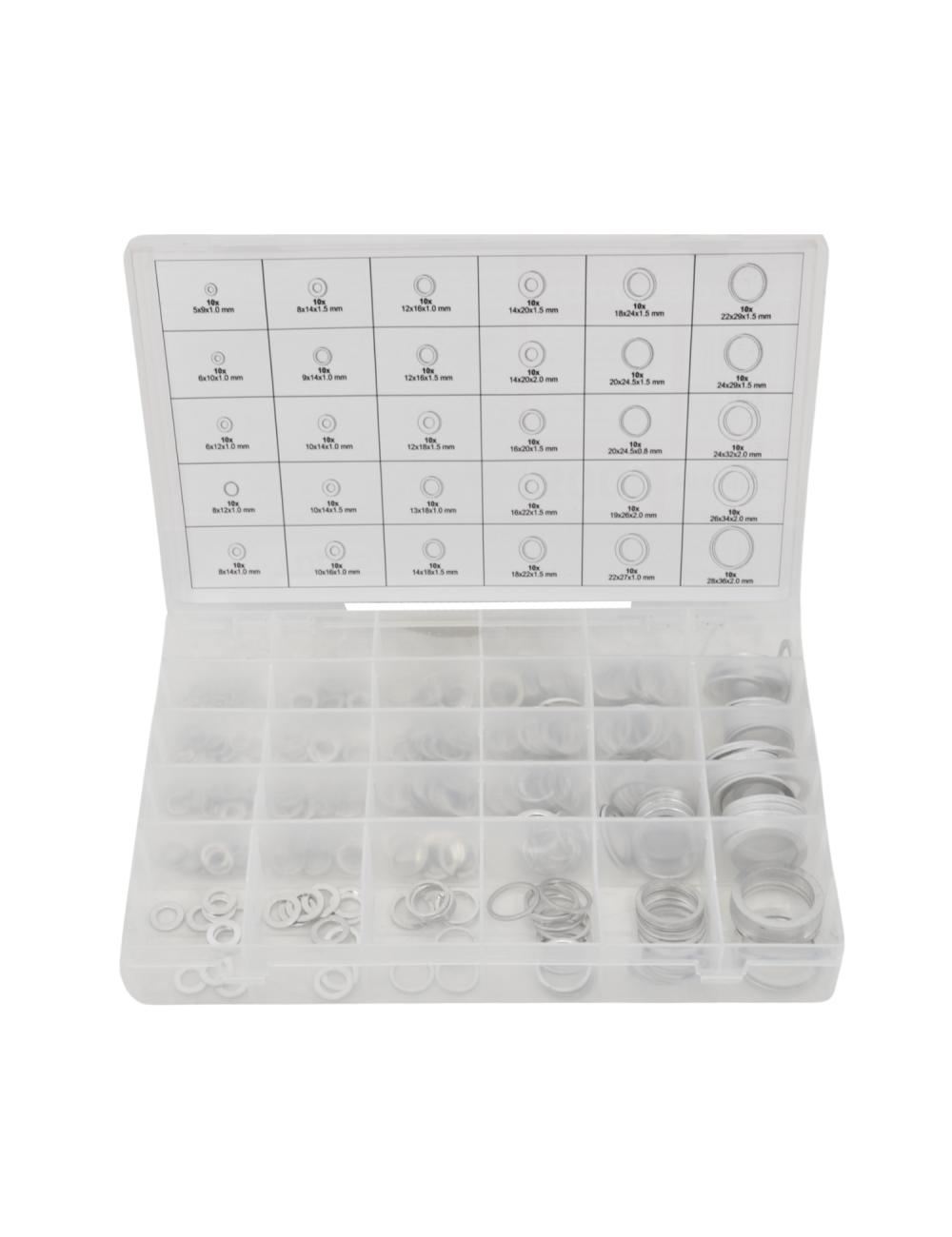 AWTOOLS PODKŁADKI ALUMINIOWE 300szt. MIX