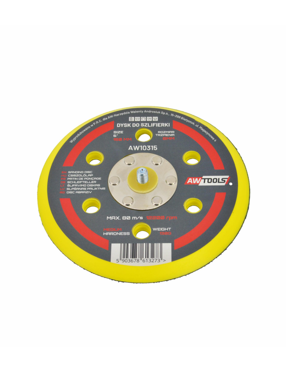 AWTOOLS DYSK 150mm DO SZLIFIERKI MIMOŚR.PNE.
