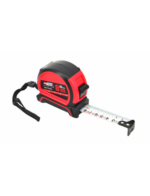 AWTOOLS MIARA ZWIJANA 8m x 25mm ABS NYLONOWA POWŁOKA