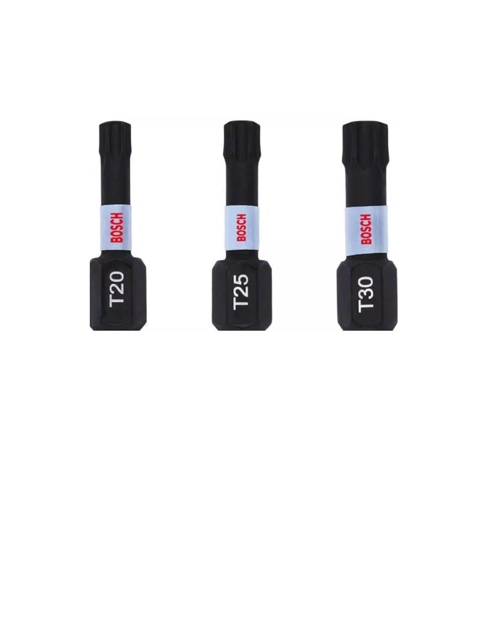 BOSCH KOŃCÓWKA IMPACT kpl. 3szt. T20/T25/T30 x 25mm