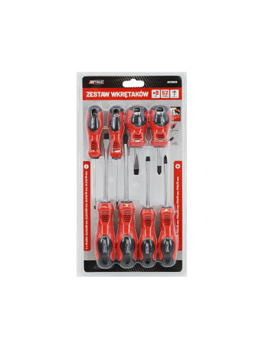 AWTOOLS ZESTAW WKRĘTAKÓW BLISTER S2 / 8szt.