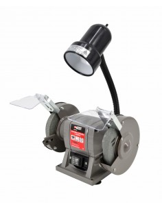 AWTOOLS SZLIFIERKA STOŁOWA 150mm / 300W  Z LAMPKĄ