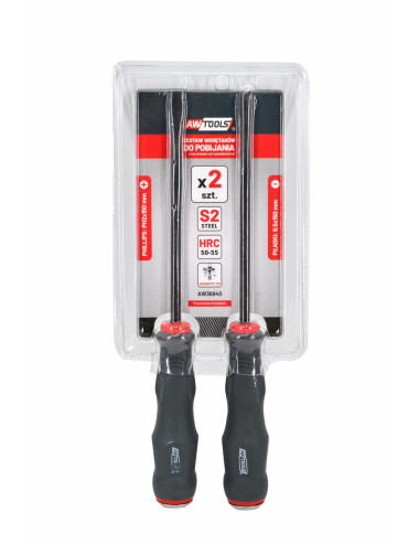 AWTOOLS ZESTAW WKRĘTAKÓW DO POBIJANIA 2szt.6,5 x 150mm / 2 x 150mm