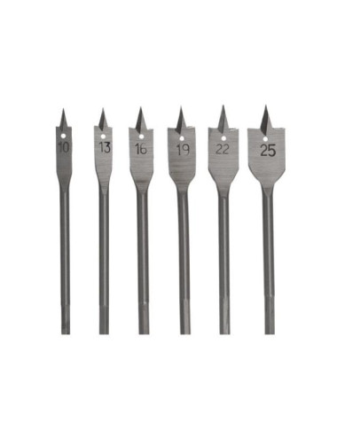 AWTOOLS WIERTŁA ŁOPATKOWE / 10-25mm / 6szt.10/13/16/19/22/25mm