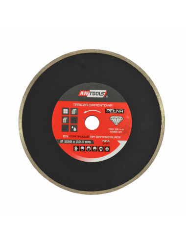 AWTOOLS TARCZA DIAMENTOWA 200x25,4 / PEŁNA