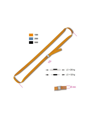 BETA PAS MOCUJĄCY 200kg/2,0m/25mm