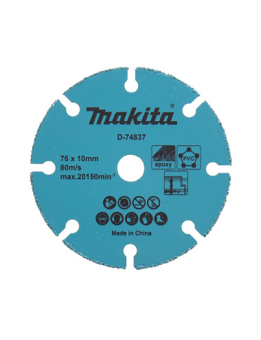 MAKITA TARCZA UNIWERSALNA 76x10mm SEGMENT PVC, P. GIPSOWE I MDF, EPOXY