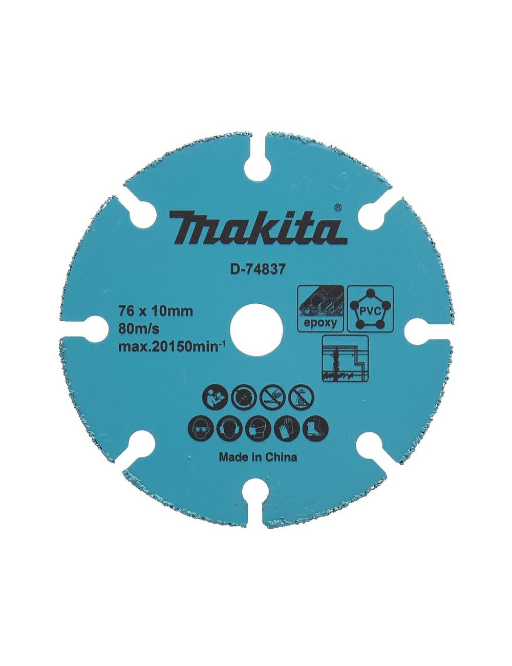 MAKITA TARCZA UNIWERSALNA 76x10mm SEGMENT PVC, P. GIPSOWE I MDF, EPOXY