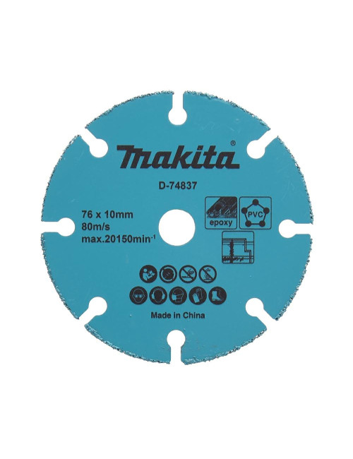 MAKITA TARCZA UNIWERSALNA 76x10mm SEGMENT PVC, P. GIPSOWE I MDF, EPOXY